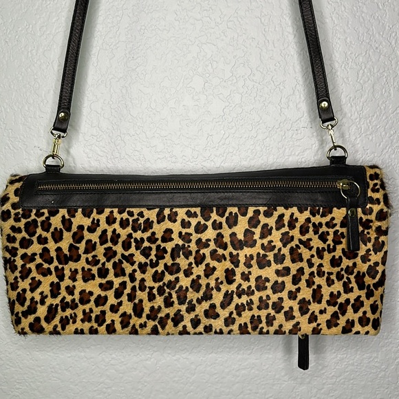 Pietro Alessandro New York Calf Hair Leopard Animal Print Crossbody - Picture 3 of 11